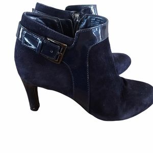 Bandolino Leather Ankle Bootie Boots Black Size 6